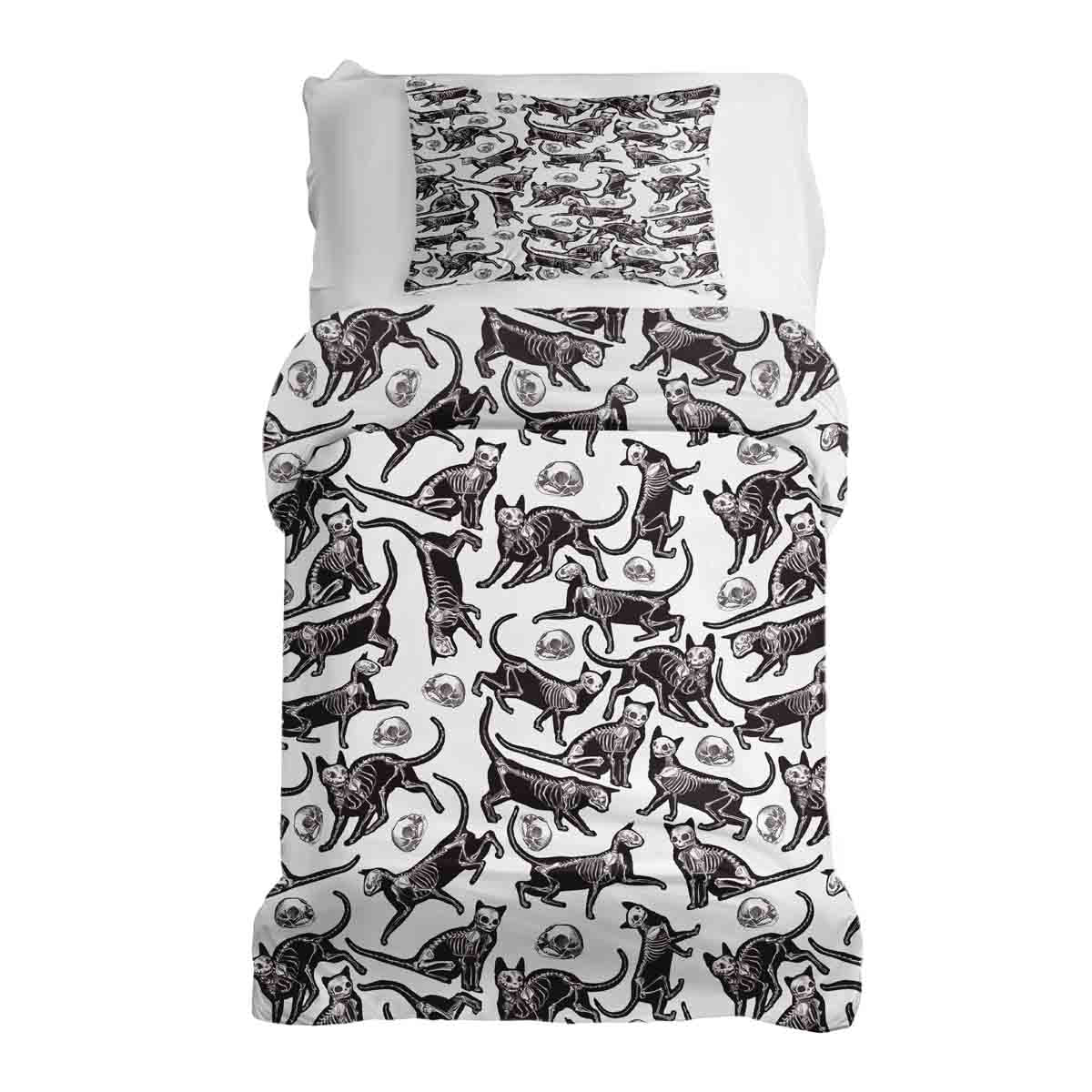 Therapy blankets bedding set Halloween cat