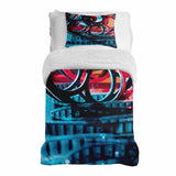 Therapy blanket bedding set with clockwork mechanism
