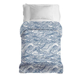 Coperta terapeutica originale - Rivestimento in cotone onde in blu