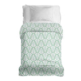 Original therapy blanket - cotton cover green with fir trees