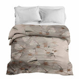 Original therapy blanket - cotton cover beige with moths
