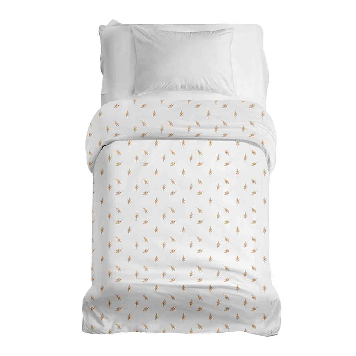 Coperta terapeutica originale - Rivestimento in cotone bianco con pagliuzze di paglia