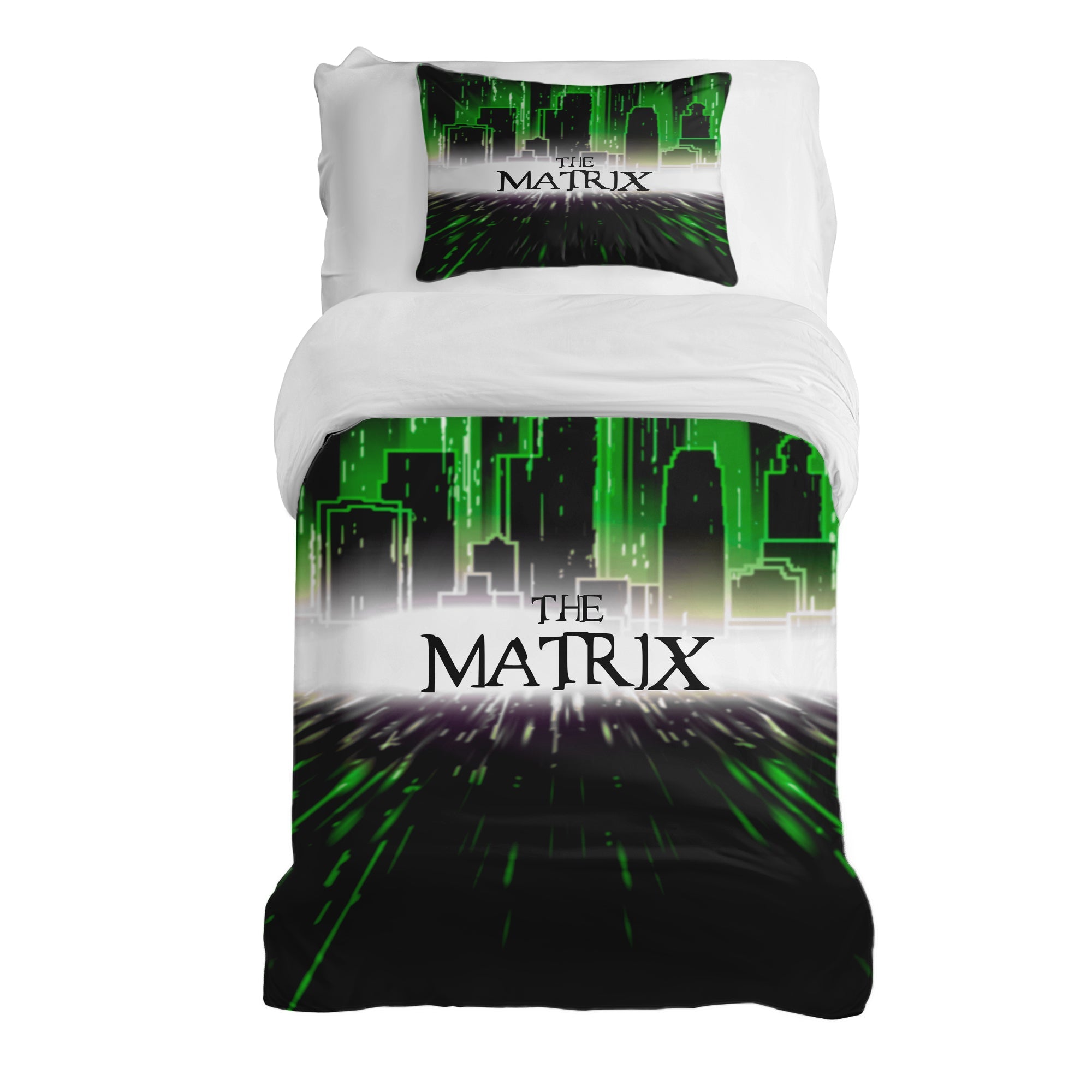 Set de ropa de cama con manta terapéutica Ciudad The Matrix