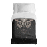 Coperta terapeutica originale - Rivestimento in cotone nero con farfalla
