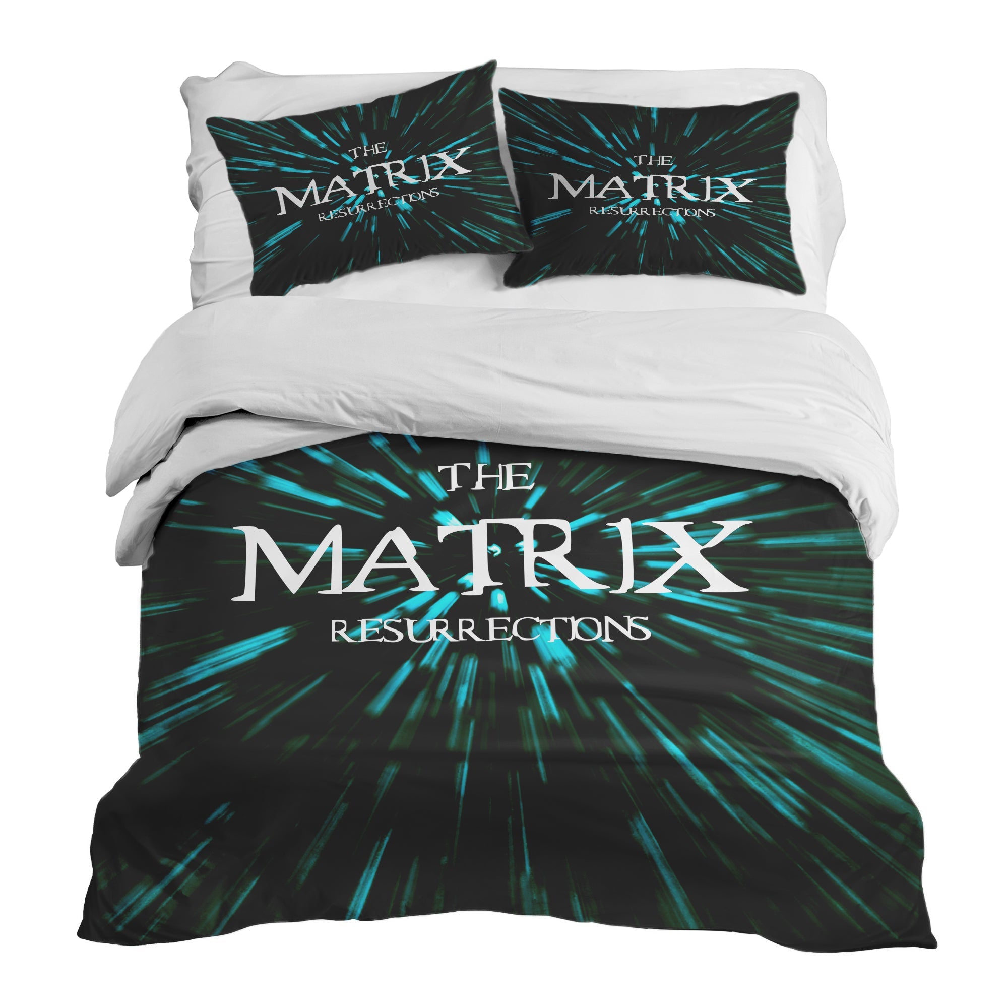 Therapy blankets bedding set with The Matrix lettering