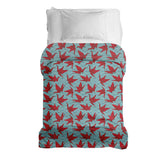 Original therapy blanket - cotton cover red origami