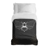 Original therapy blanket - cotton cover black with moth