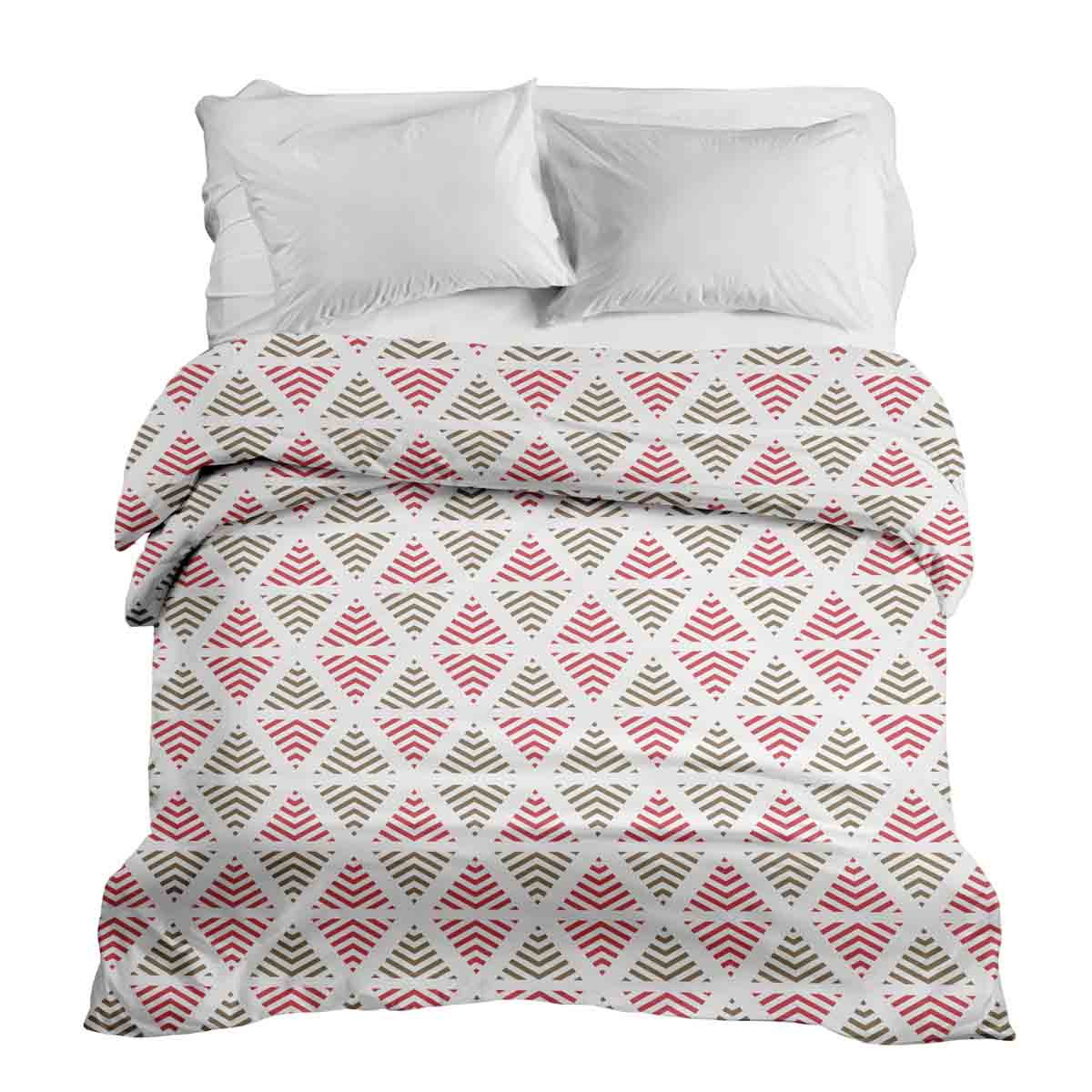 Manta terapéutica original - Funda de algodón con triángulos navideños