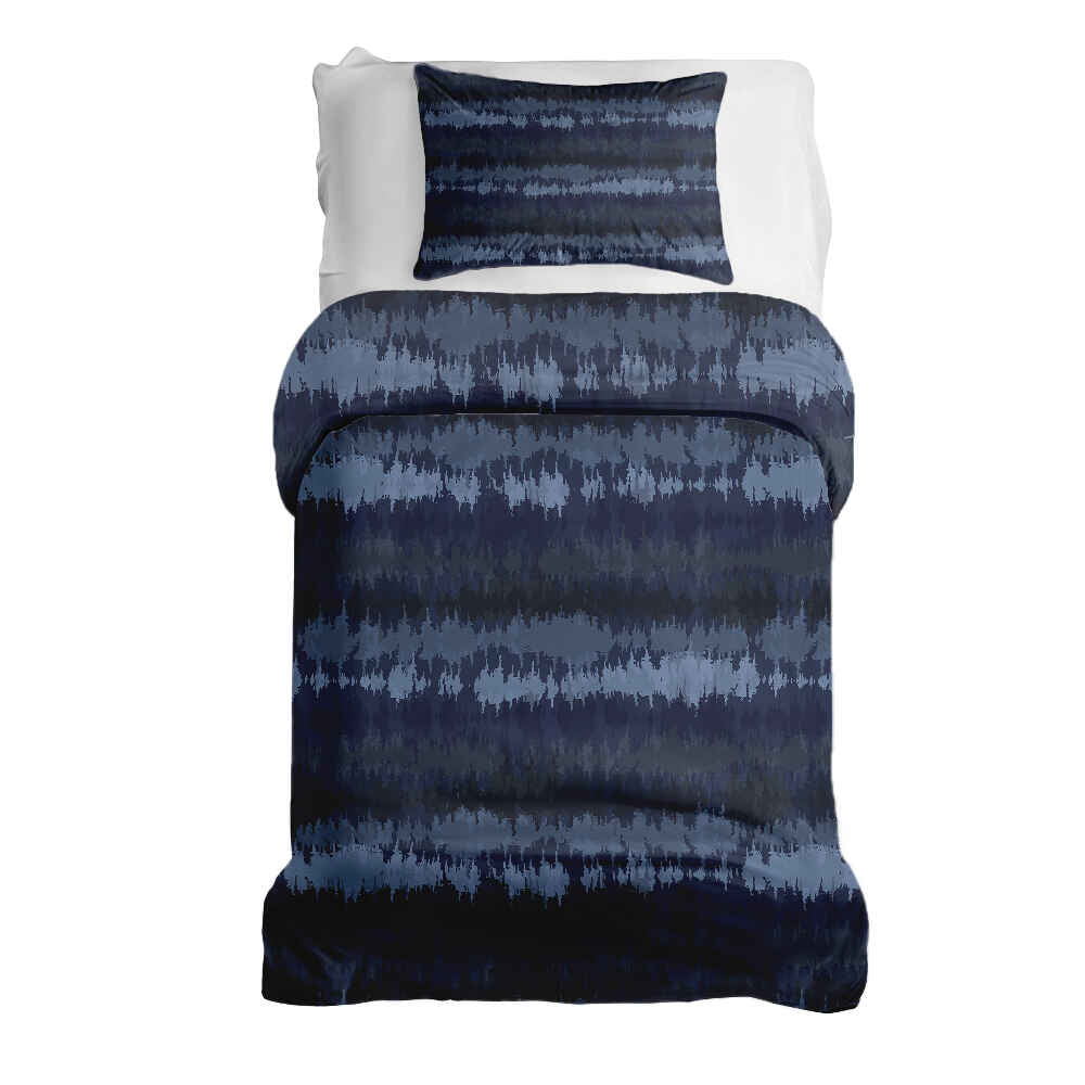 Therapy blankets bedding set blue sound waves
