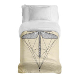Original therapy blanket - cotton cover yellow with dragonfly