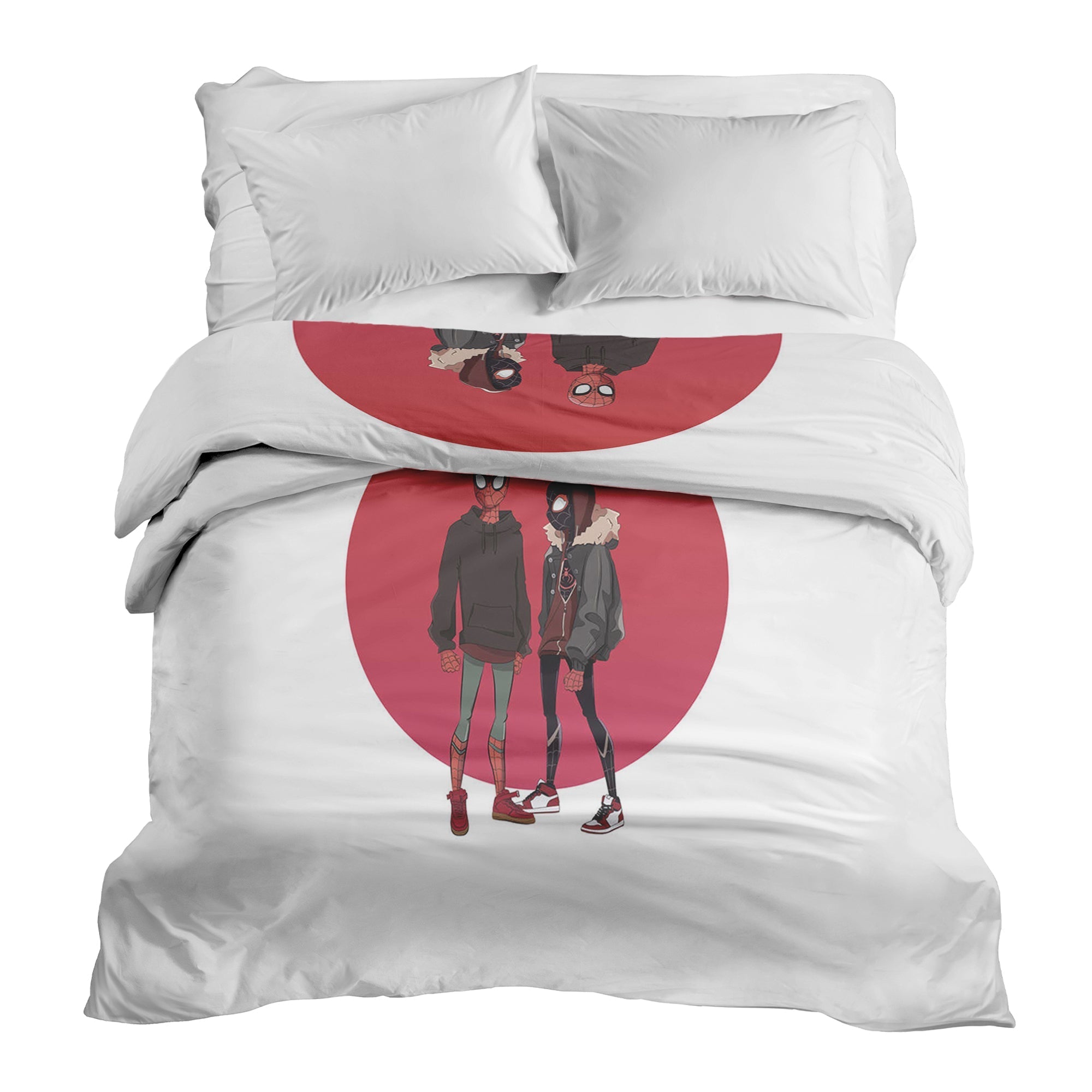 Coperta terapeutica originale - Rivestimento in cotone bianco con Spiderman