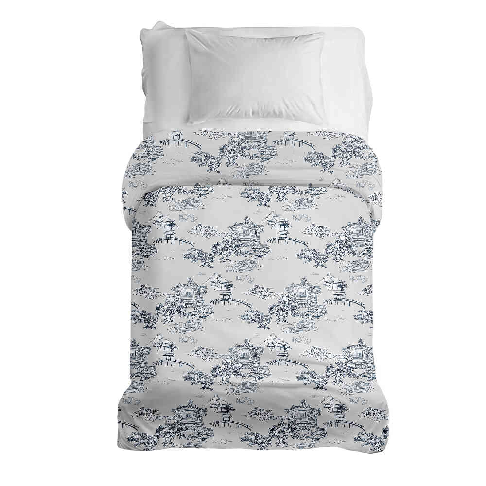 Couverture thérapeutique originale - Housse en coton gris muraille de Chine