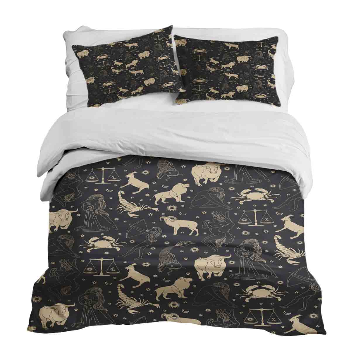 Therapiedekens Beddengoed Set Zwart Sterrenbeelden