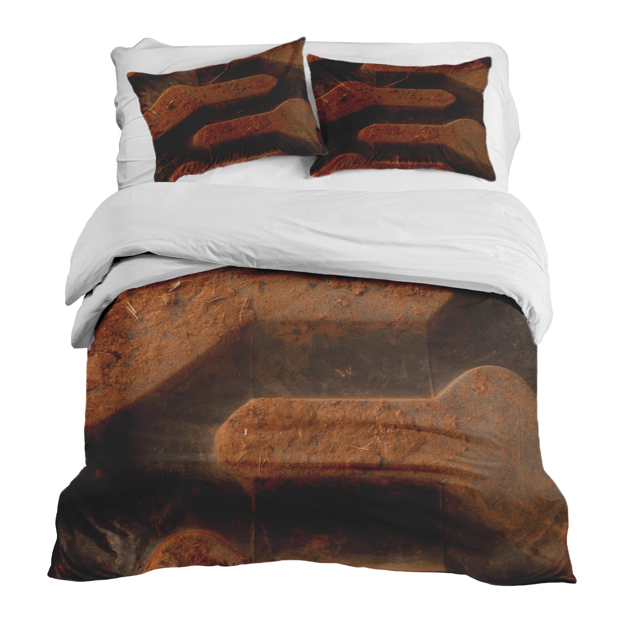 Therapy blankets bedding set brown earth
