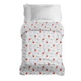 Original therapy blanket - cotton cover white with Love lettering