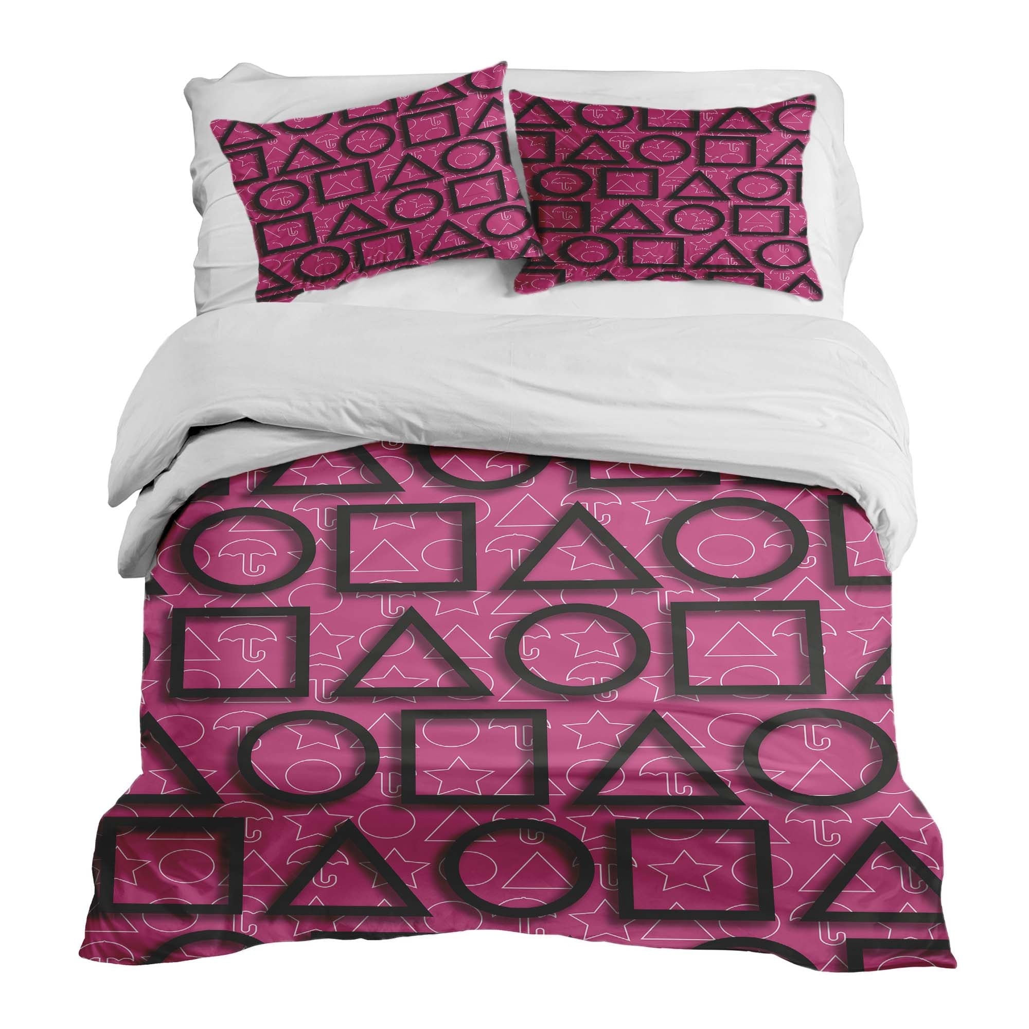 Therapy blankets bedding set Pink Squid