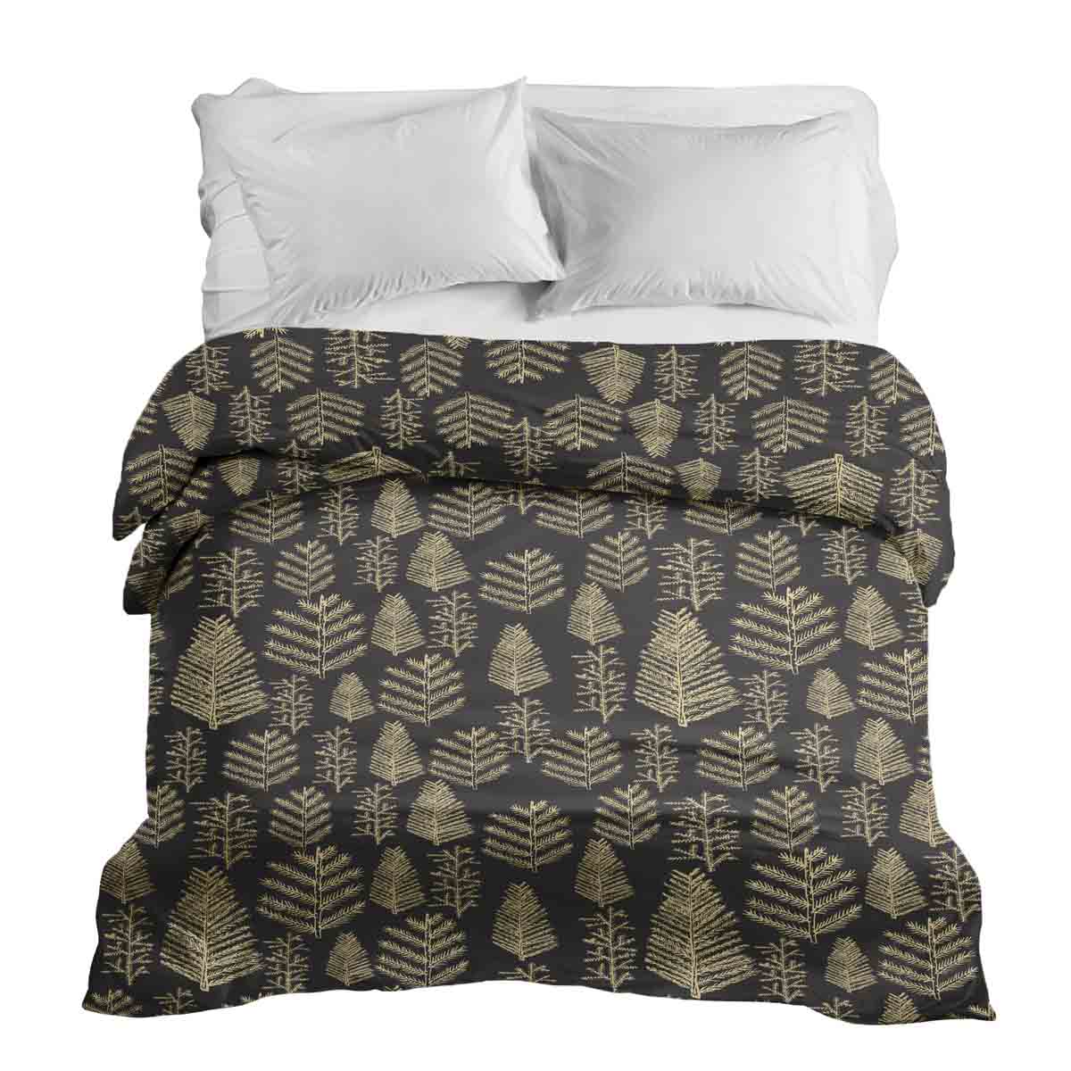 Originele therapiedeken - katoenen hoes met bosmotief