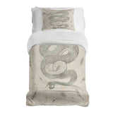 Therapiedekens beddengoed set beige met slang