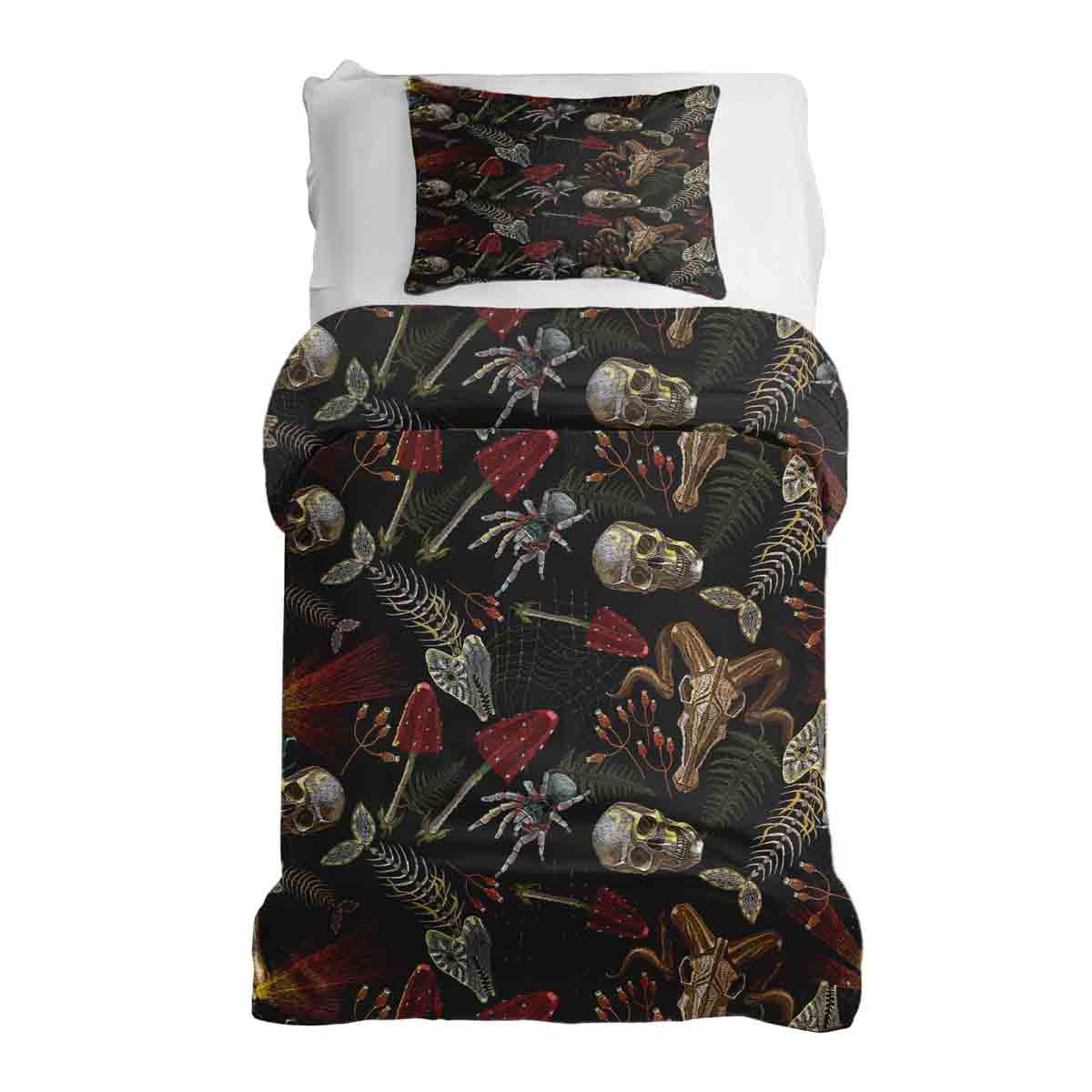 Therapy blankets bedding set Halloween skeleton