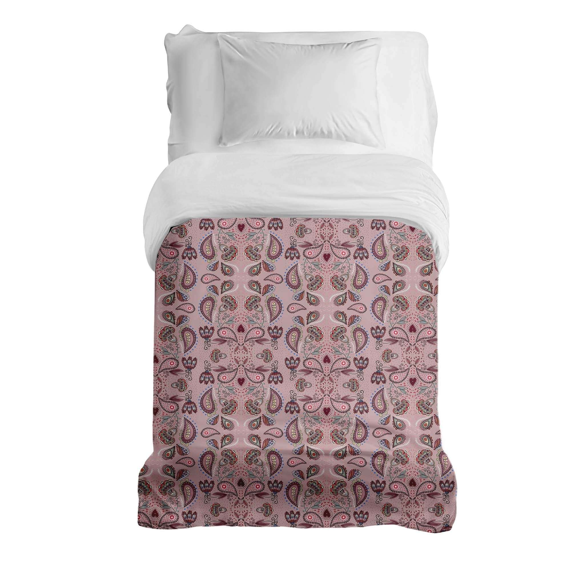 Originele therapiedeken - katoenen hoes roze mandala