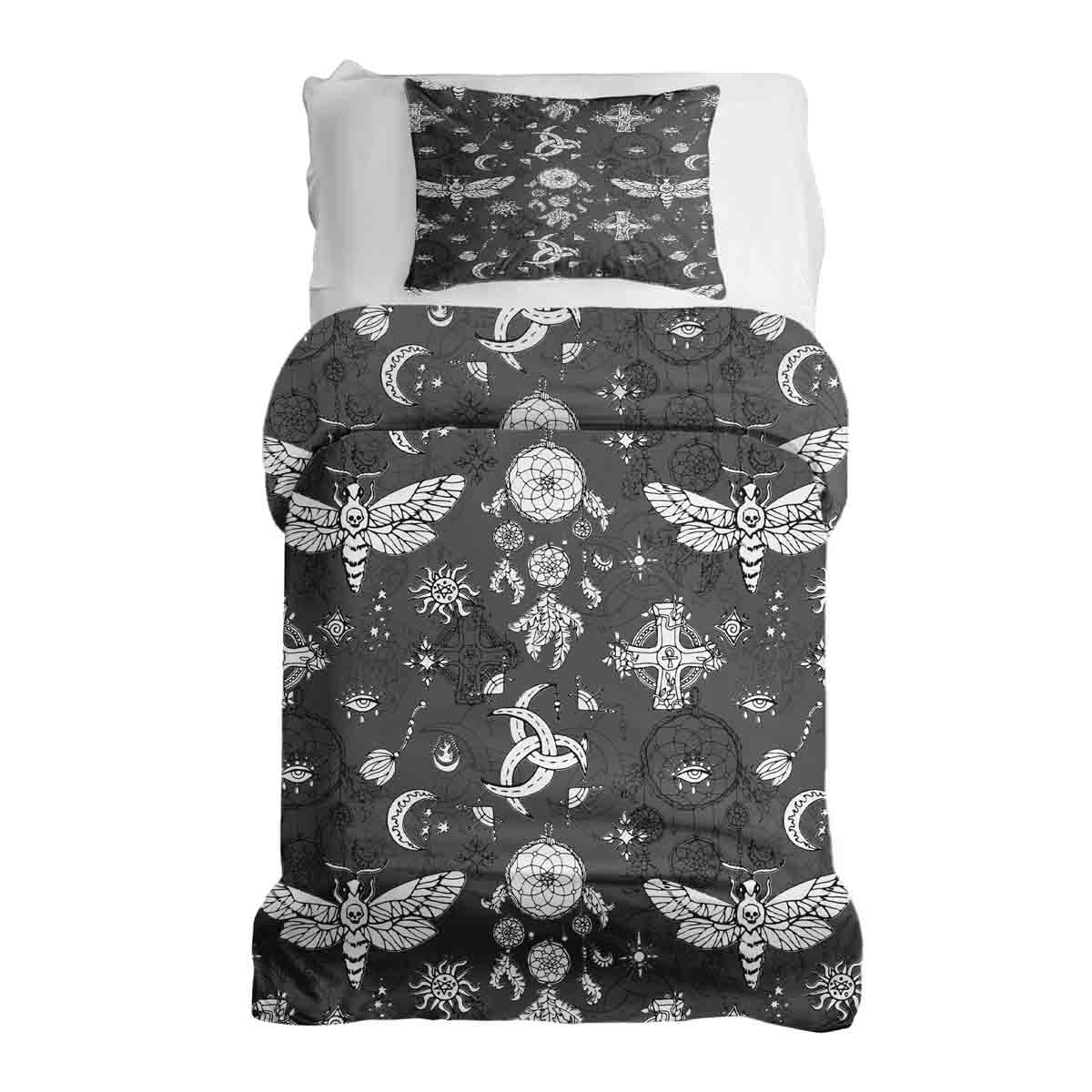 Therapy blankets bedding set creepy dragonfly