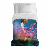 Original therapy blanket - cotton cover with mushroom and snail