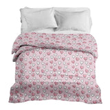 Coperta terapeutica originale - Rivestimento in cotone con dolci cuoricini