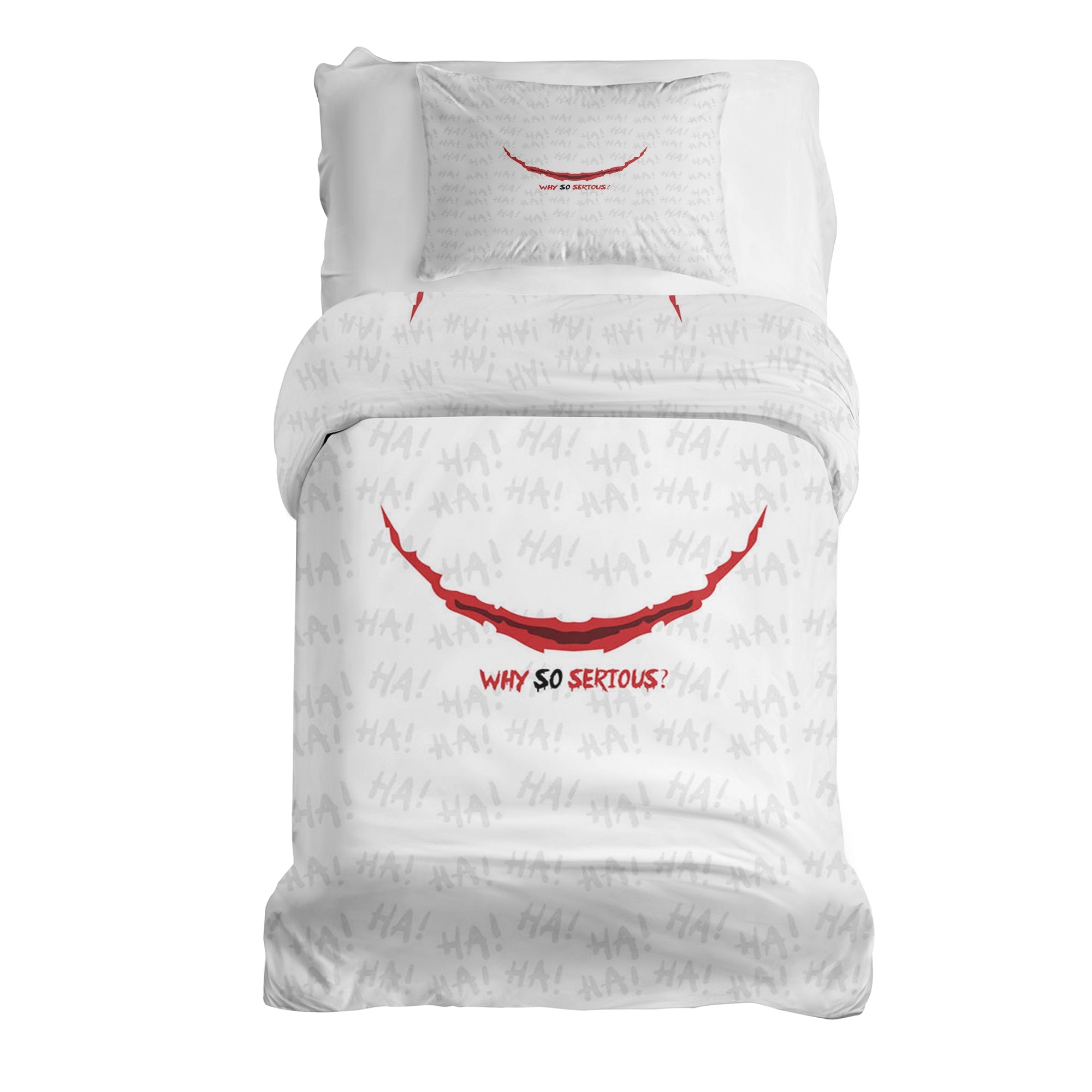 Therapy blankets bedding set white Why so serious?