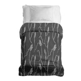 Original therapy blanket - cotton cover dark gray with white branches