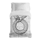 Original therapy blanket - cotton cover with snake motif
