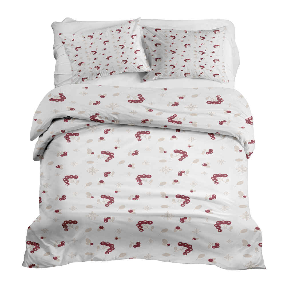 Set di biancheria da letto con coperta terapeutica e cespuglio di bacche