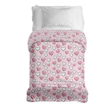 Coperta terapeutica originale - Rivestimento in cotone con dolci cuoricini