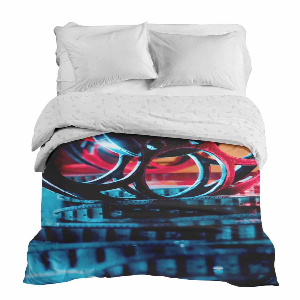 Originele therapiedeken - katoenen hoes met uurwerk