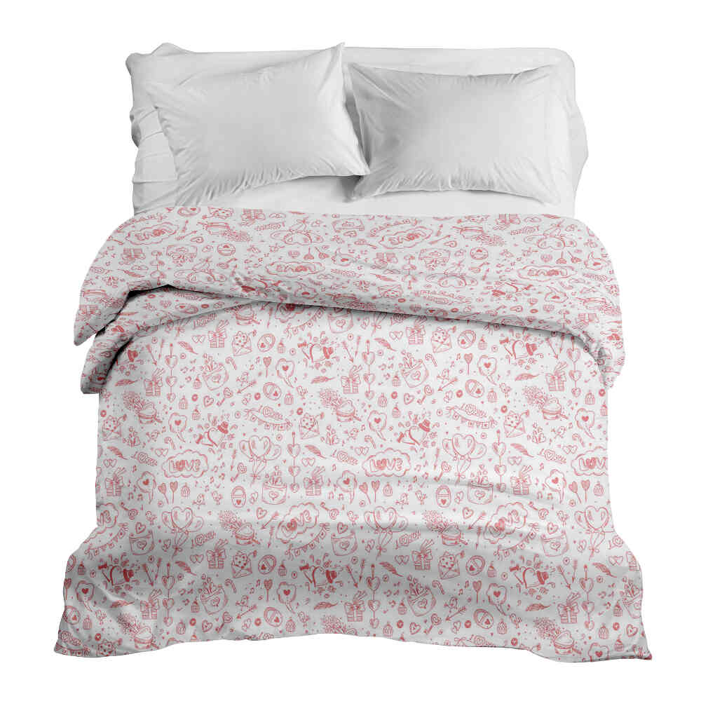 Couverture thérapeutique originale - Housse en coton Sois mon Valentin