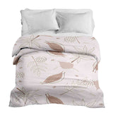 Coperta terapeutica originale - Rivestimento in cotone rosa con foglie