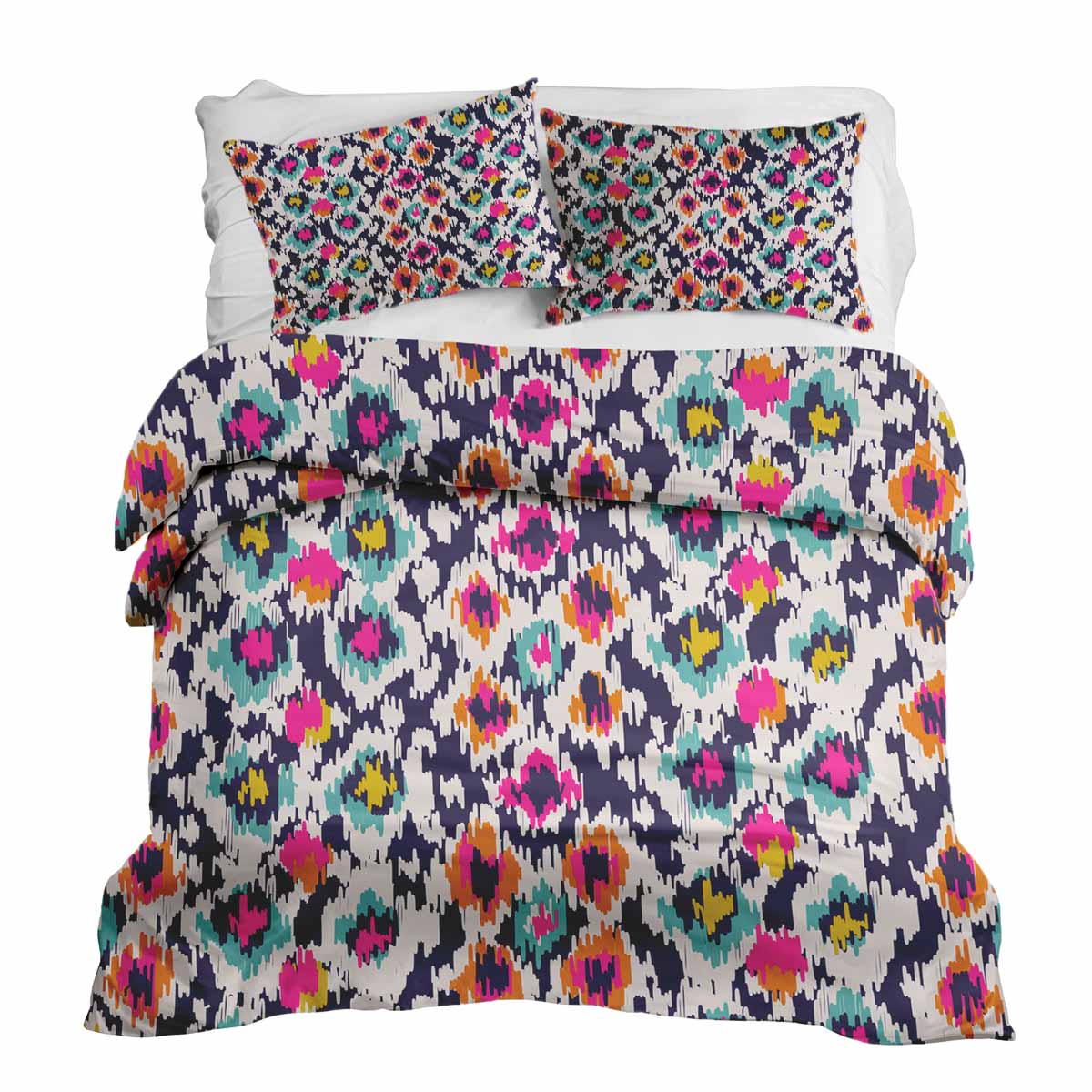 Therapy blankets bedding set colorful with leopard print