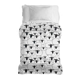 Coperta terapeutica originale - Rivestimento in cotone bianco con pecore