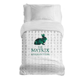 Originele therapiedeken - katoenen hoes wit matrix