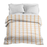 Original therapy blanket - cotton cover yellow checkered