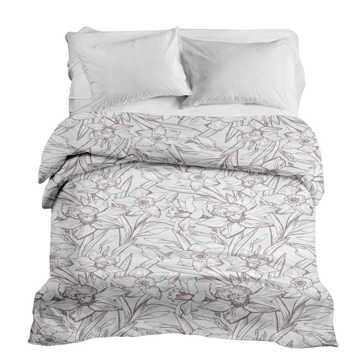 Original therapy blanket - cotton cover with daffodils