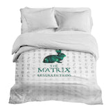 Originele therapiedeken - katoenen hoes wit matrix