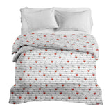 Original therapy blanket - cotton cover white with Love lettering