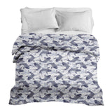 Coperta terapeutica originale - Rivestimento in cotone con carpe koi blu