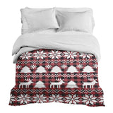 Original therapy blanket - cotton cover checkered with Christmas motifs