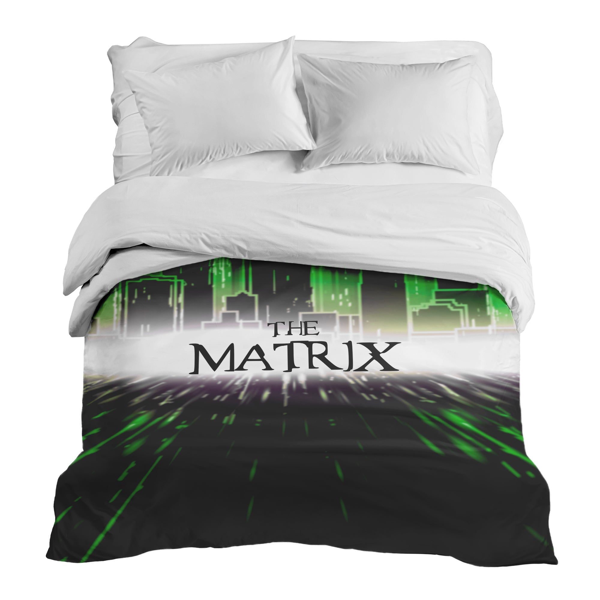 Originele therapiedeken - katoenen hoes stad The Matrix