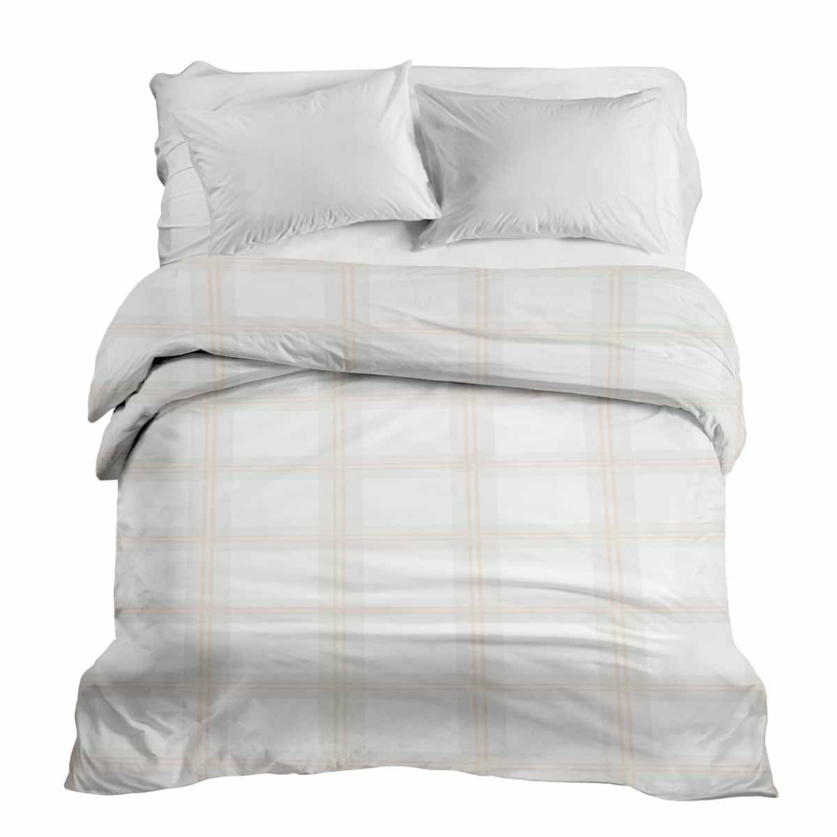 Original therapy blanket - cotton cover orange large checks