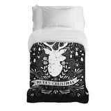 Original therapy blanket - cotton cover black Merry Christmas