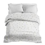 Original therapy blanket - cotton cover white with golden stars