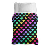 Coperta terapeutica originale - Rivestimento in cotone cuori colorati