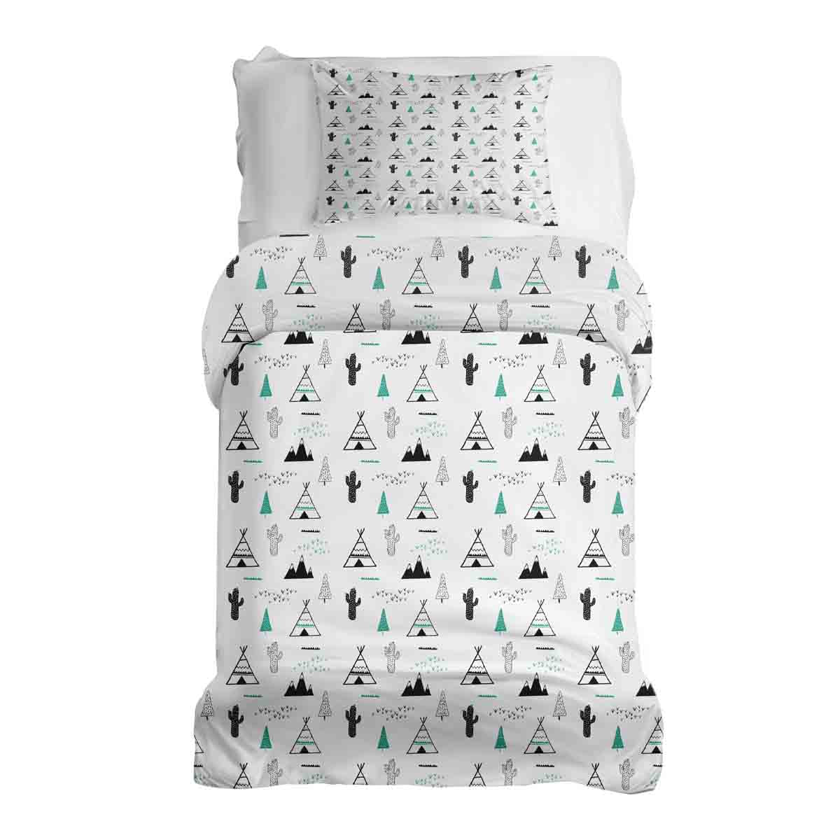Therapy blankets bedding set white Indianer